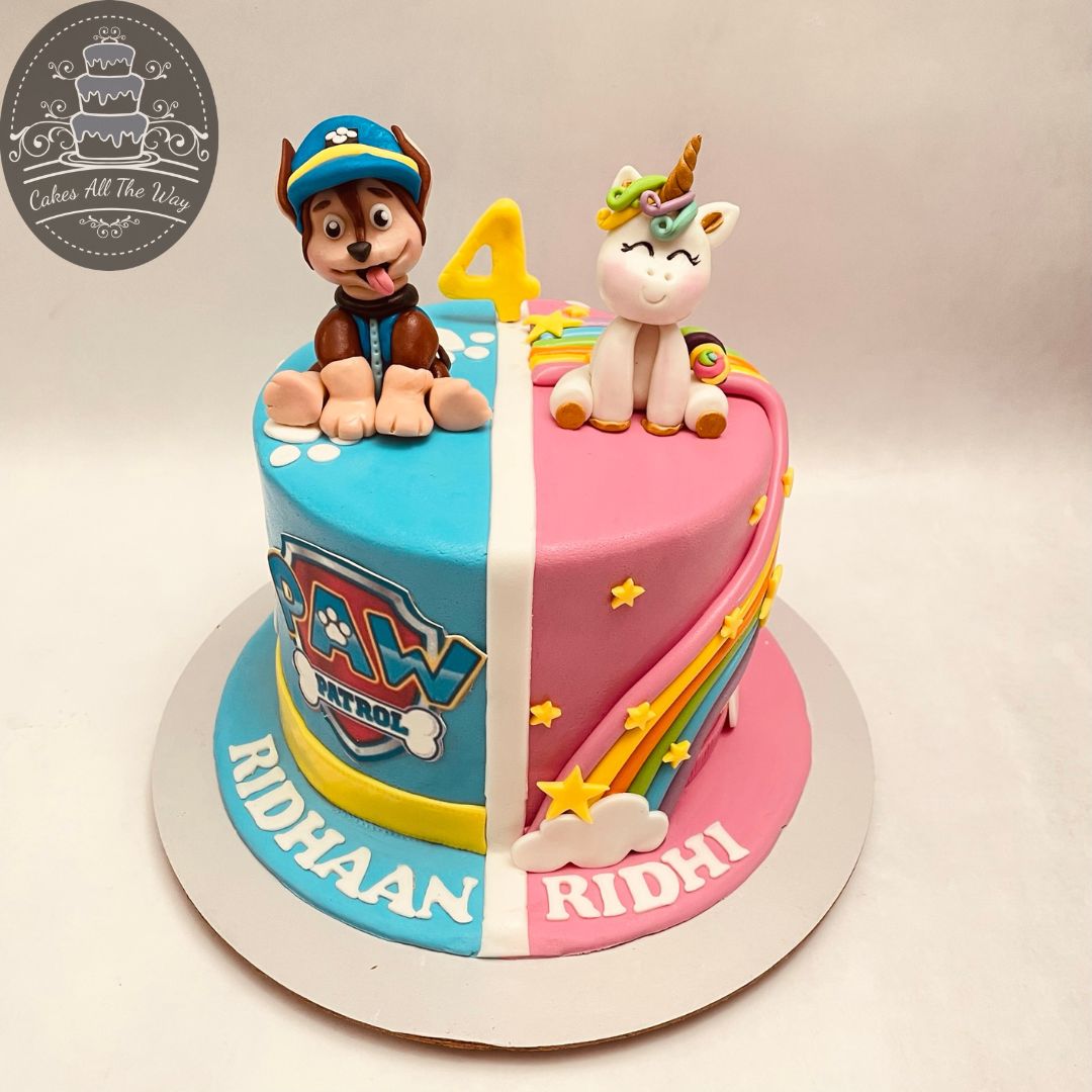 Twins Theme Cake