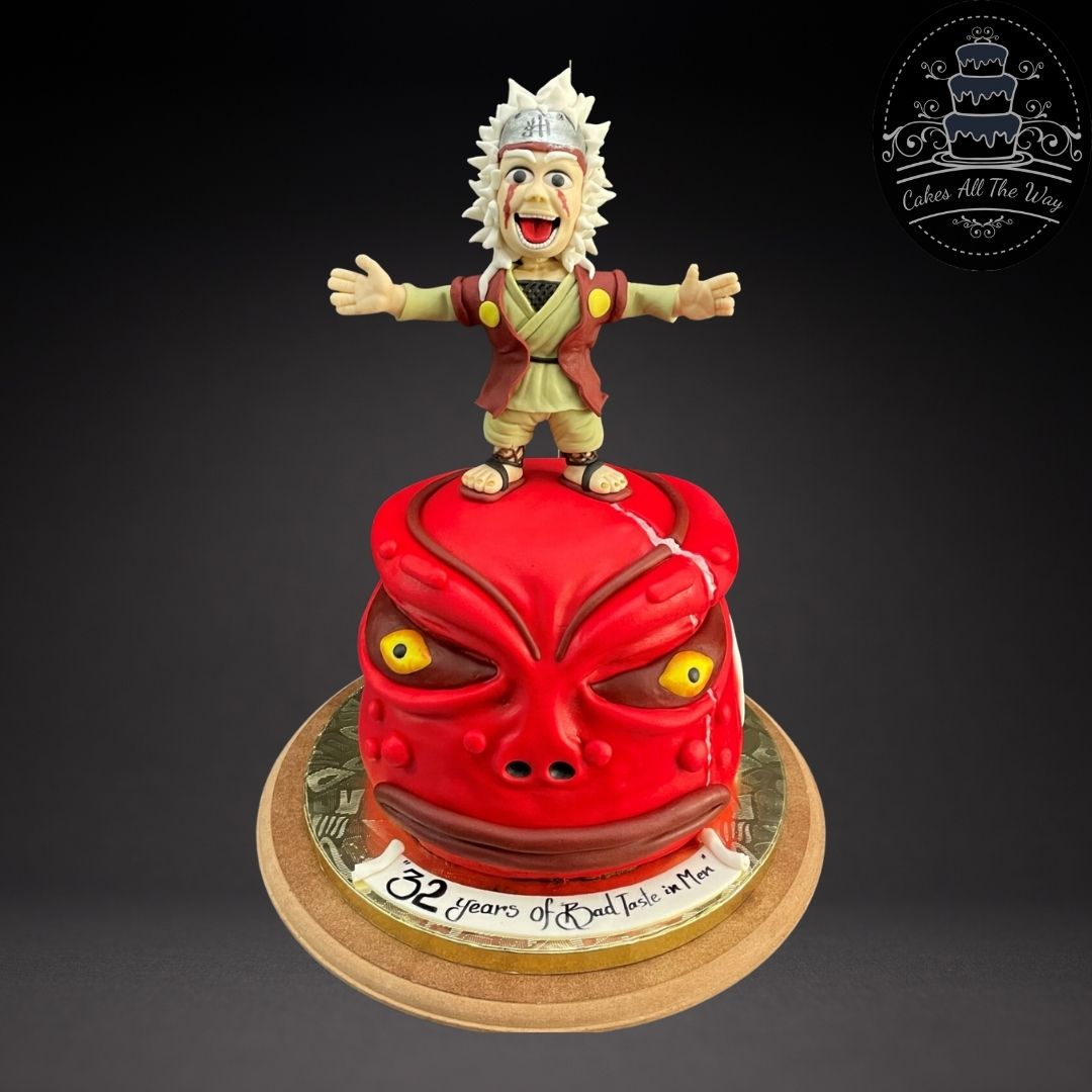 Red Dragon Ball Z Theme Cake