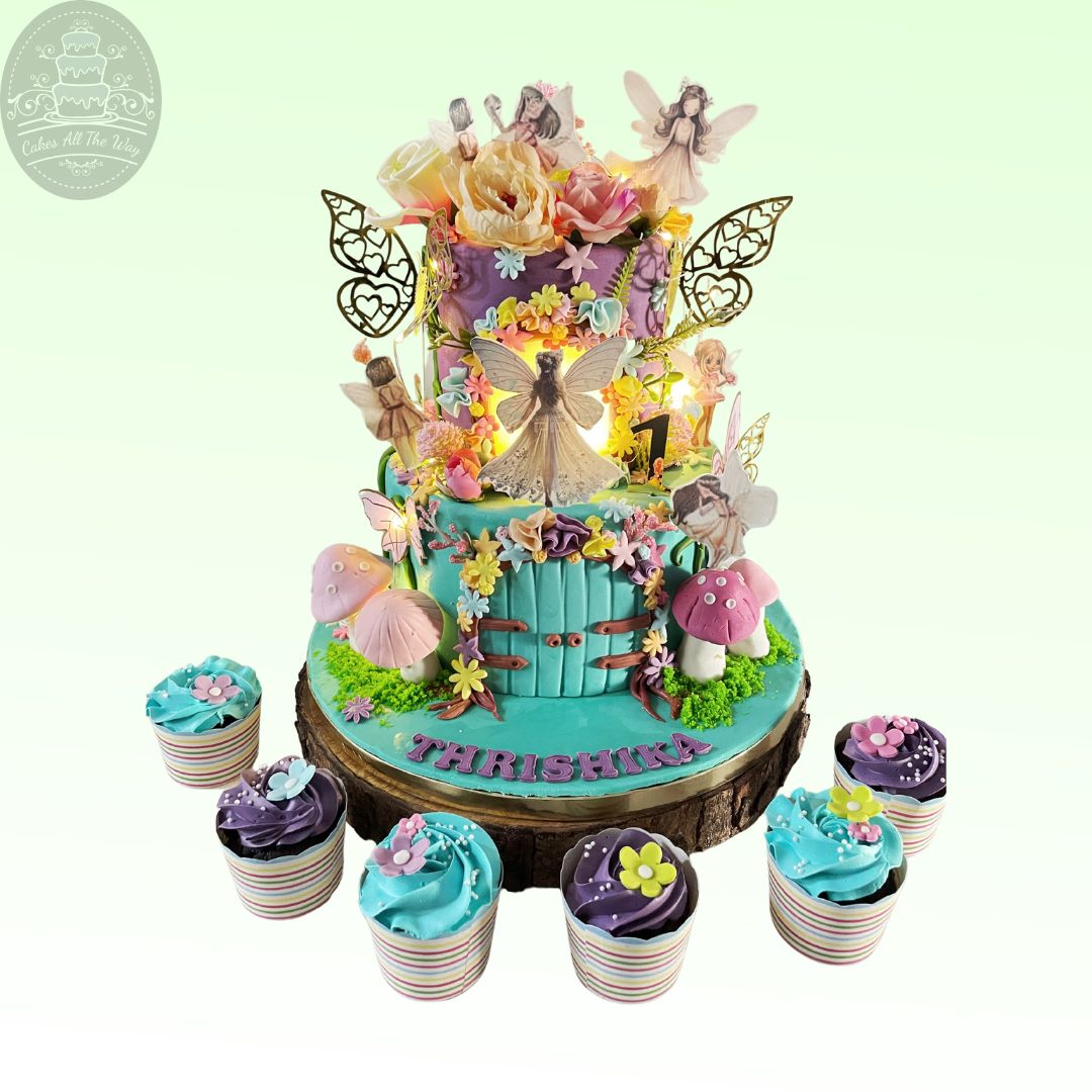Fairy Theme Cake with Lights