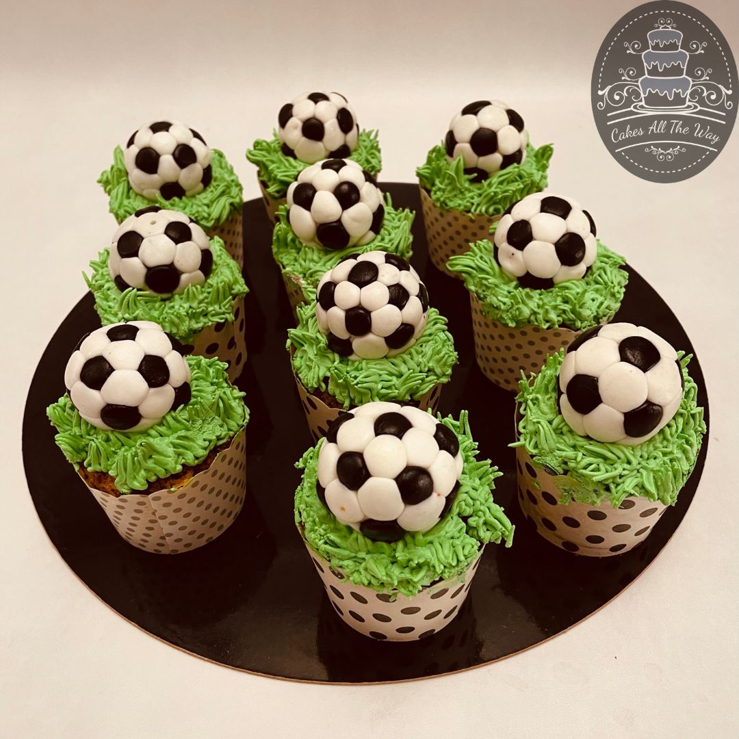 Football Theme Cupcake