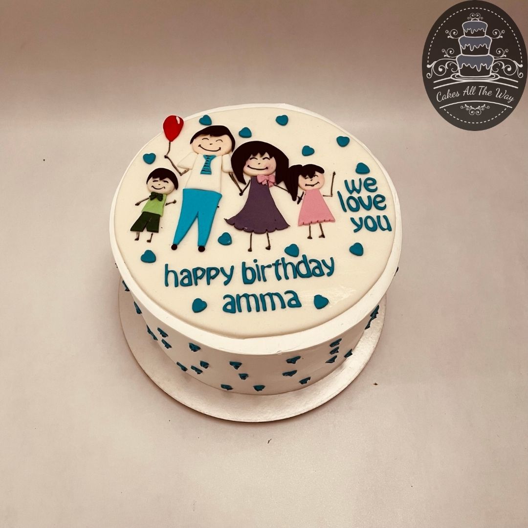 Happy Family Theme Cake
