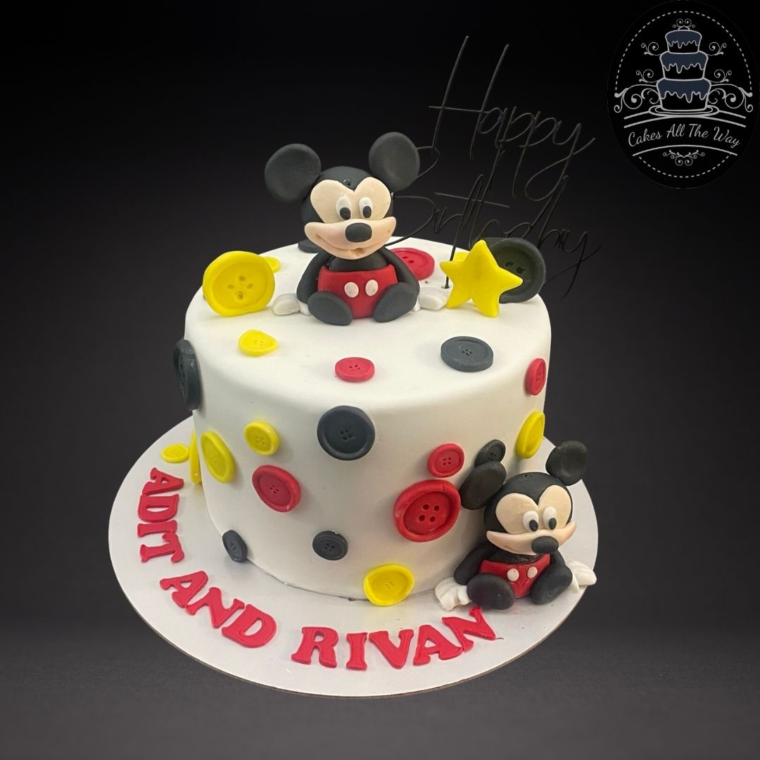 Mickey Mouse Theme Cake