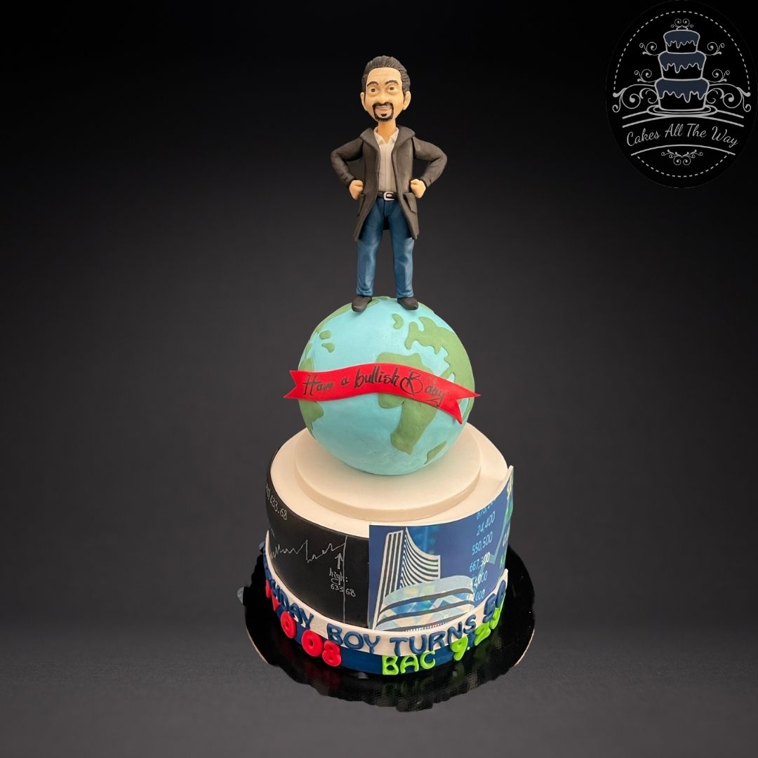 Share Market Theme Cake