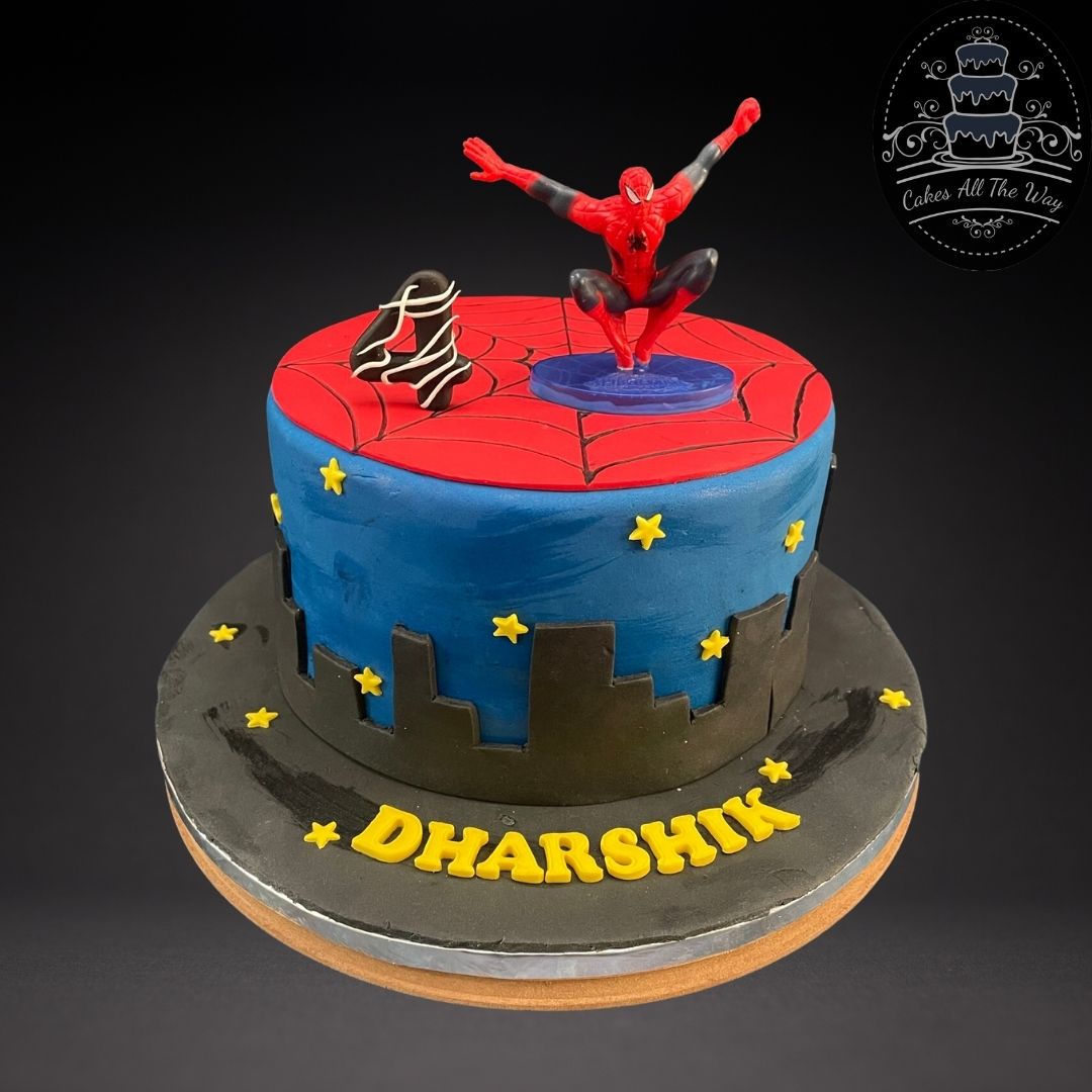 Spiderman Theme Cake