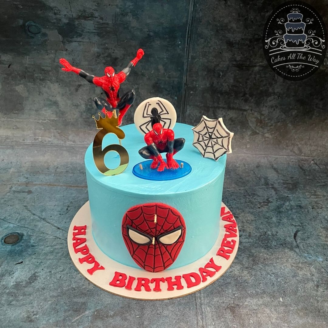 Spiderman Theme Cake