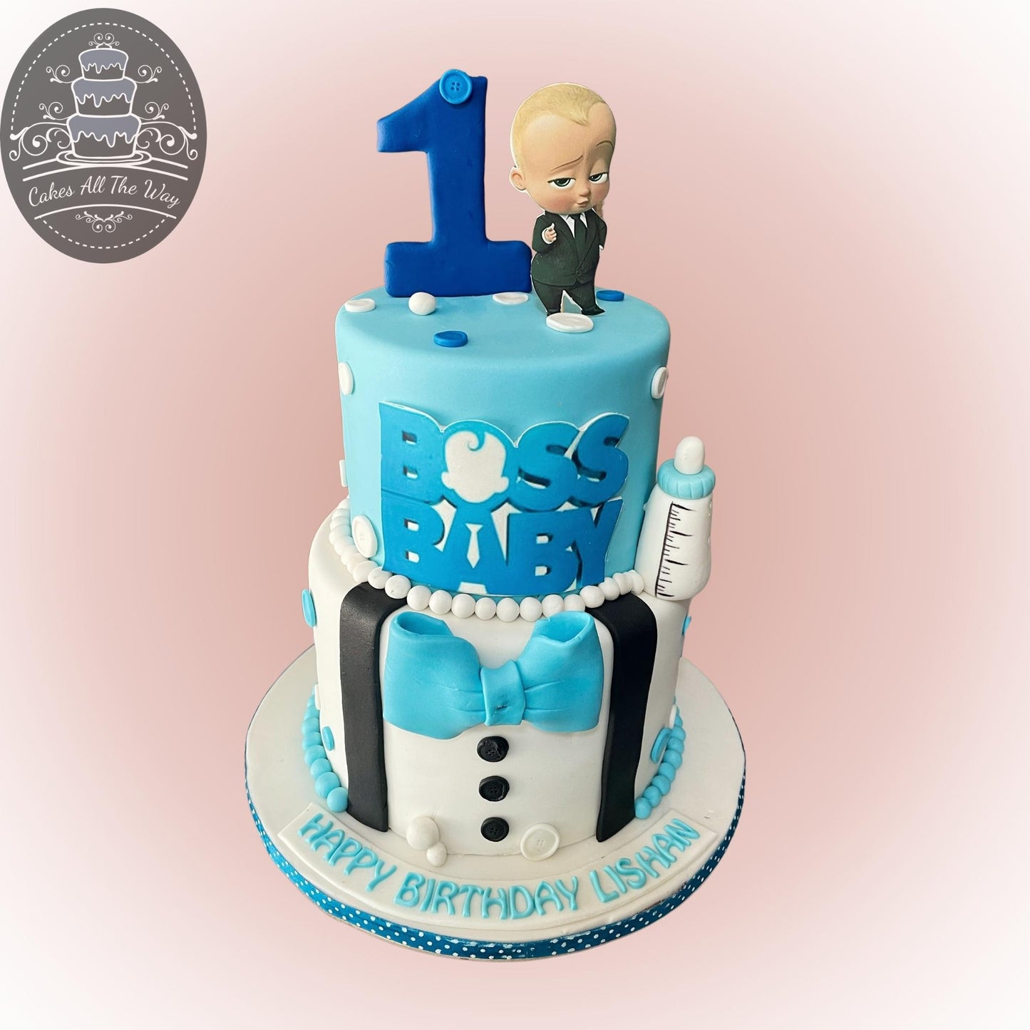 2-Tier Boss Baby Theme Cake
