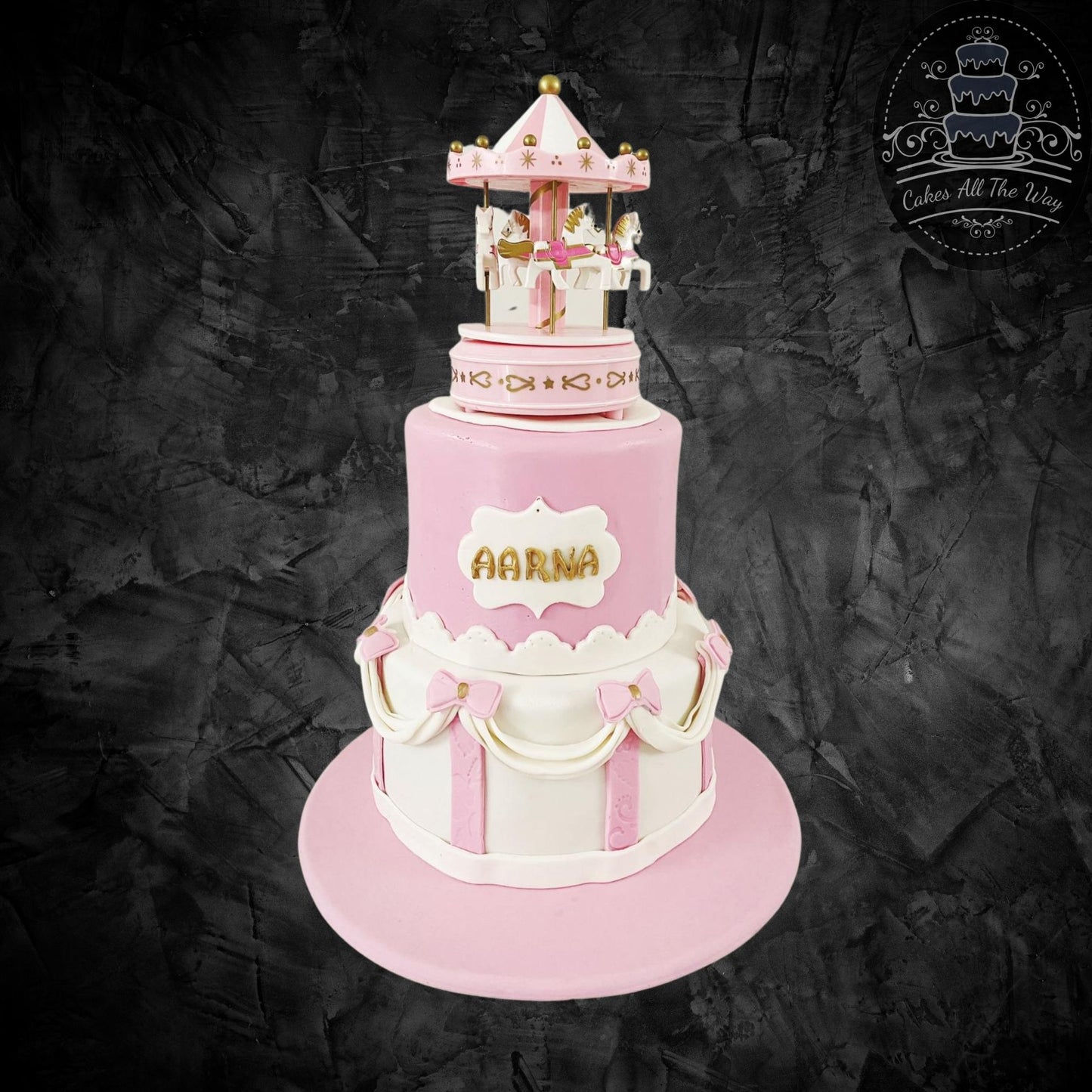 2-Tier Carousel Theme Cake
