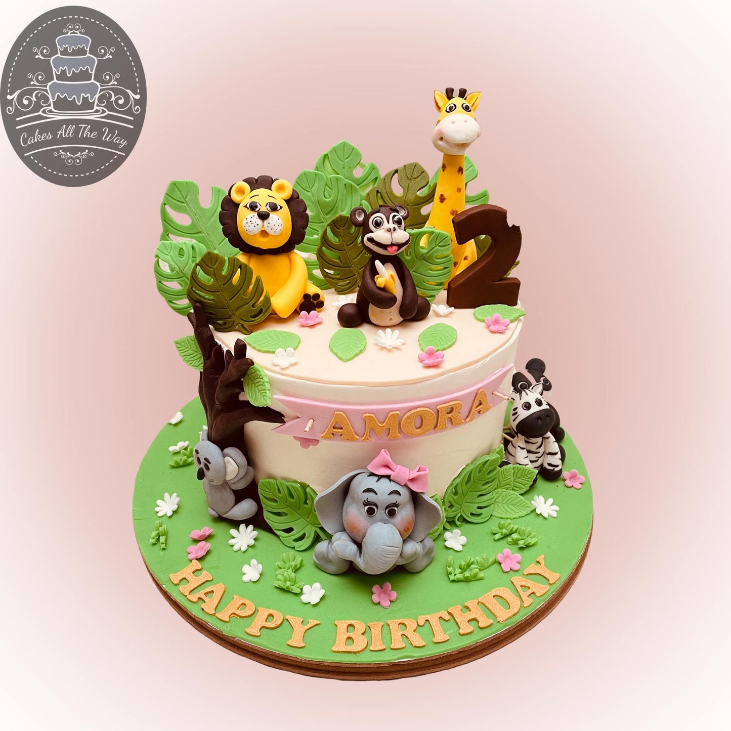 Jungle Safari Theme Cake
