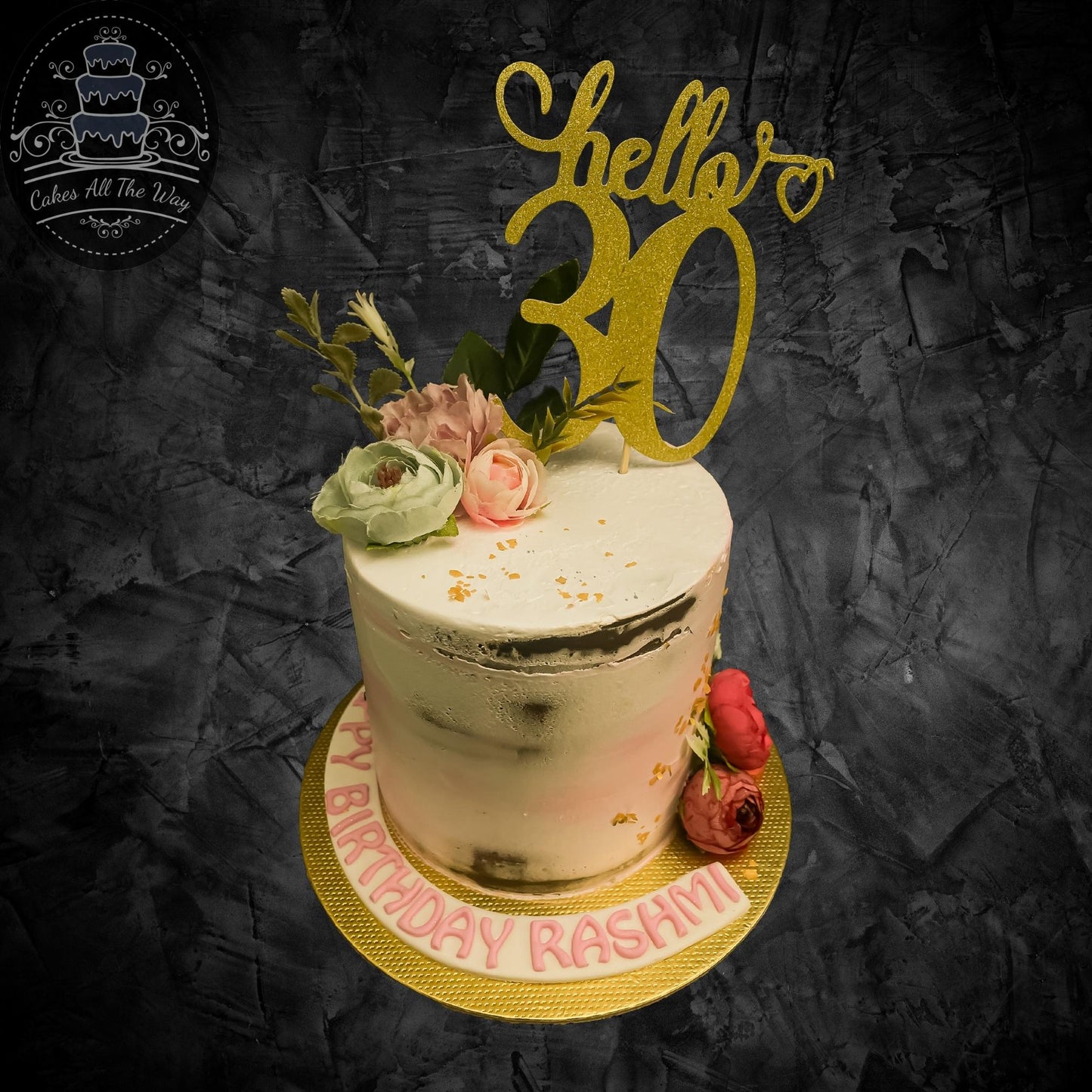 Tall Semi Naked Birthday Cake