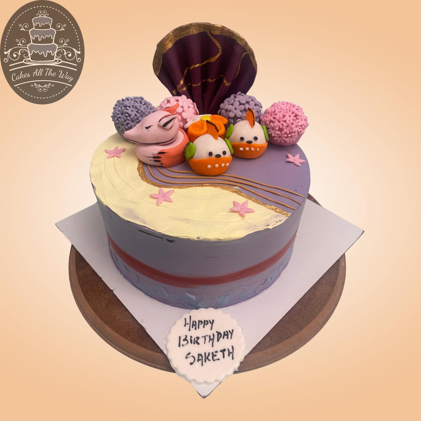 Pig and Egg Theme Cake