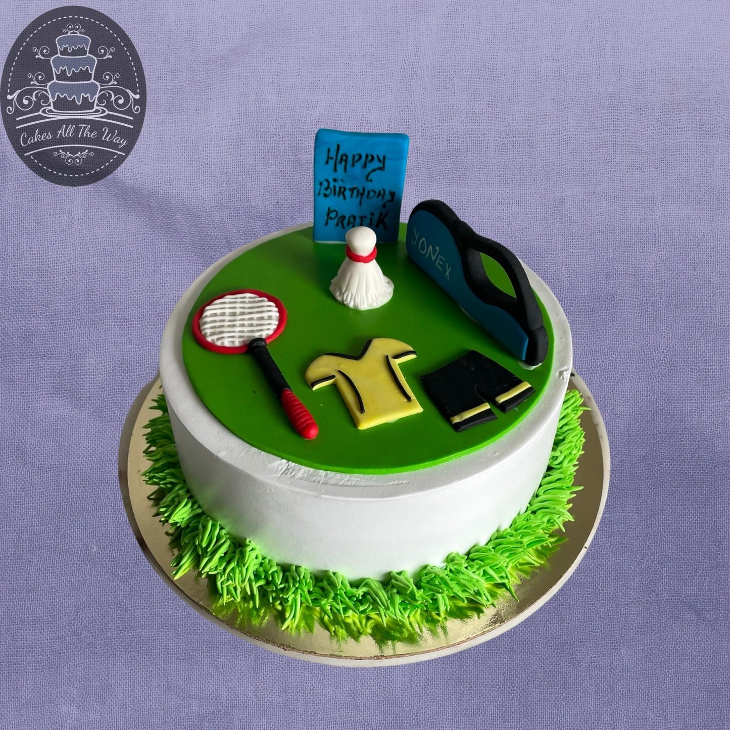Badminton Theme Cake