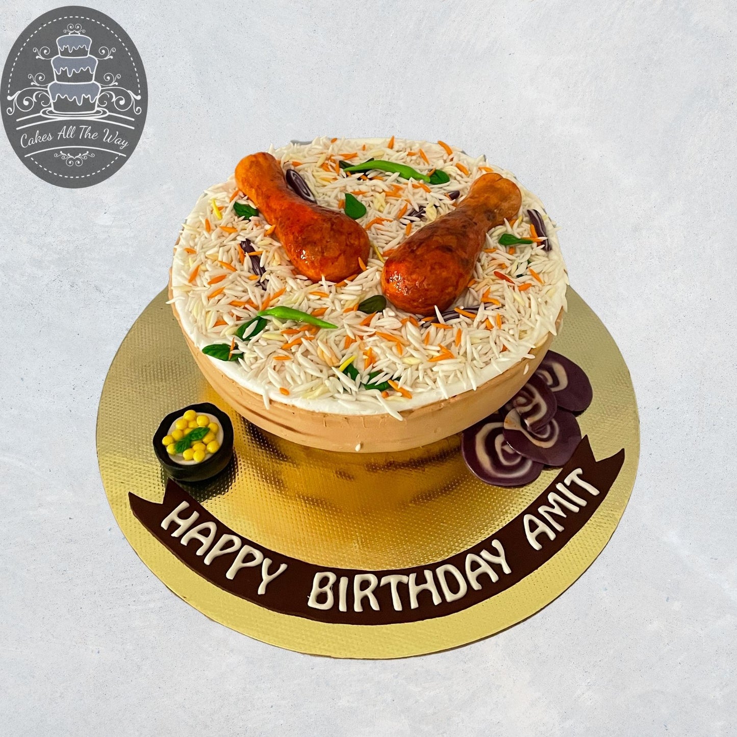 Biryani in a Pot Theme Cake