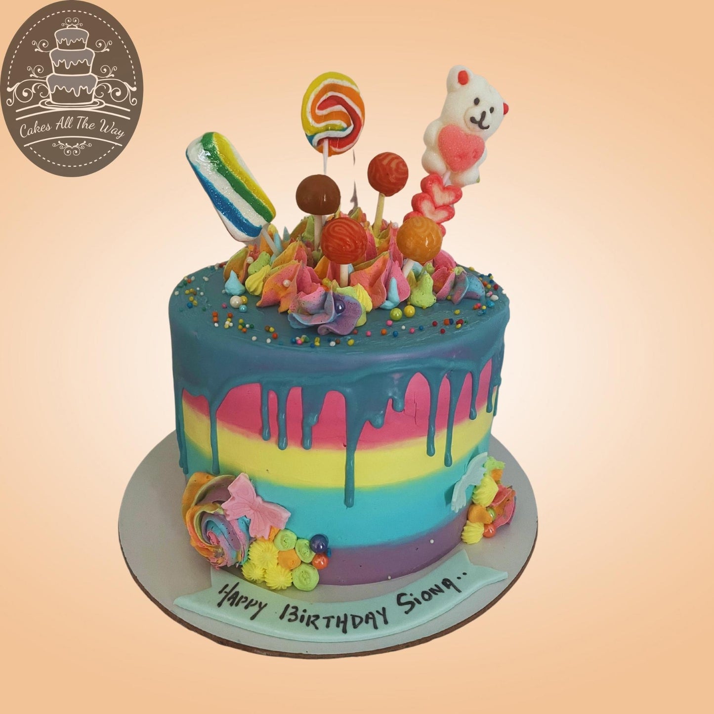 Rainbow Theme Cake