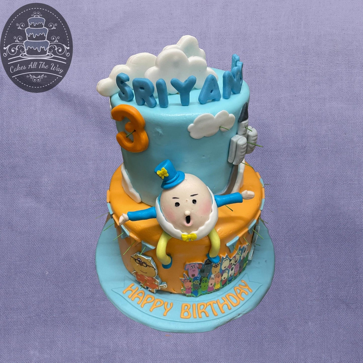 Humpty and Peppa Theme Cake