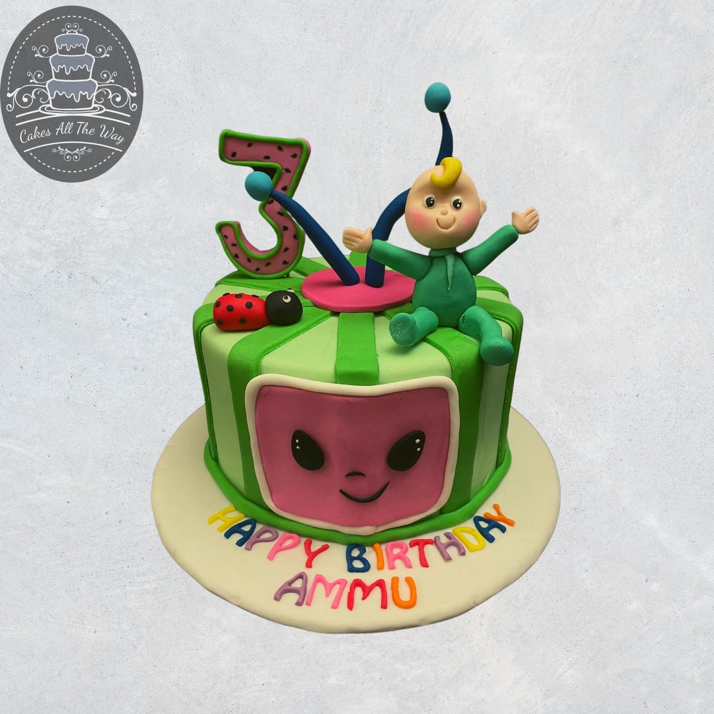 Cocomelon JJ Theme Cake