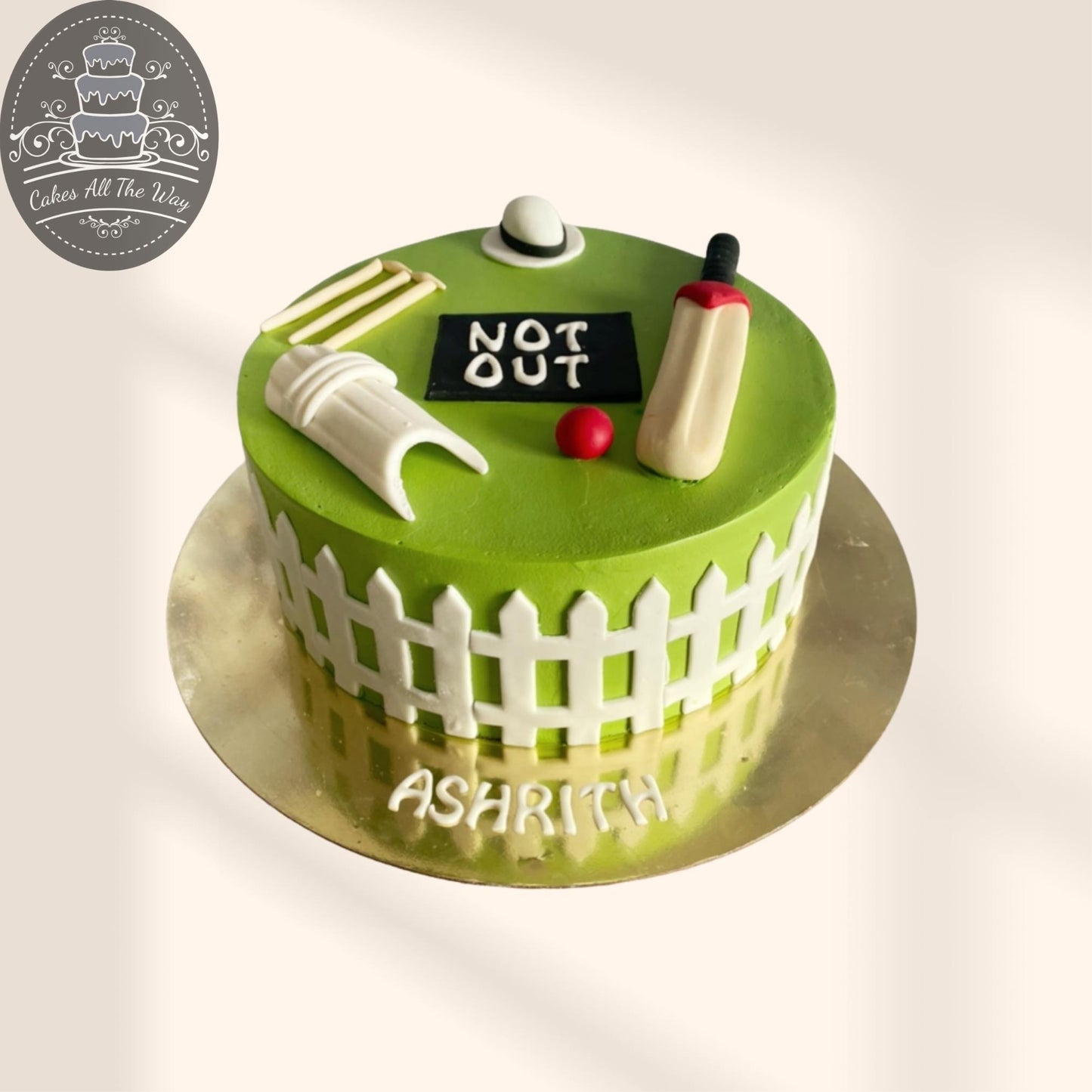 Cricket Set Theme Cake