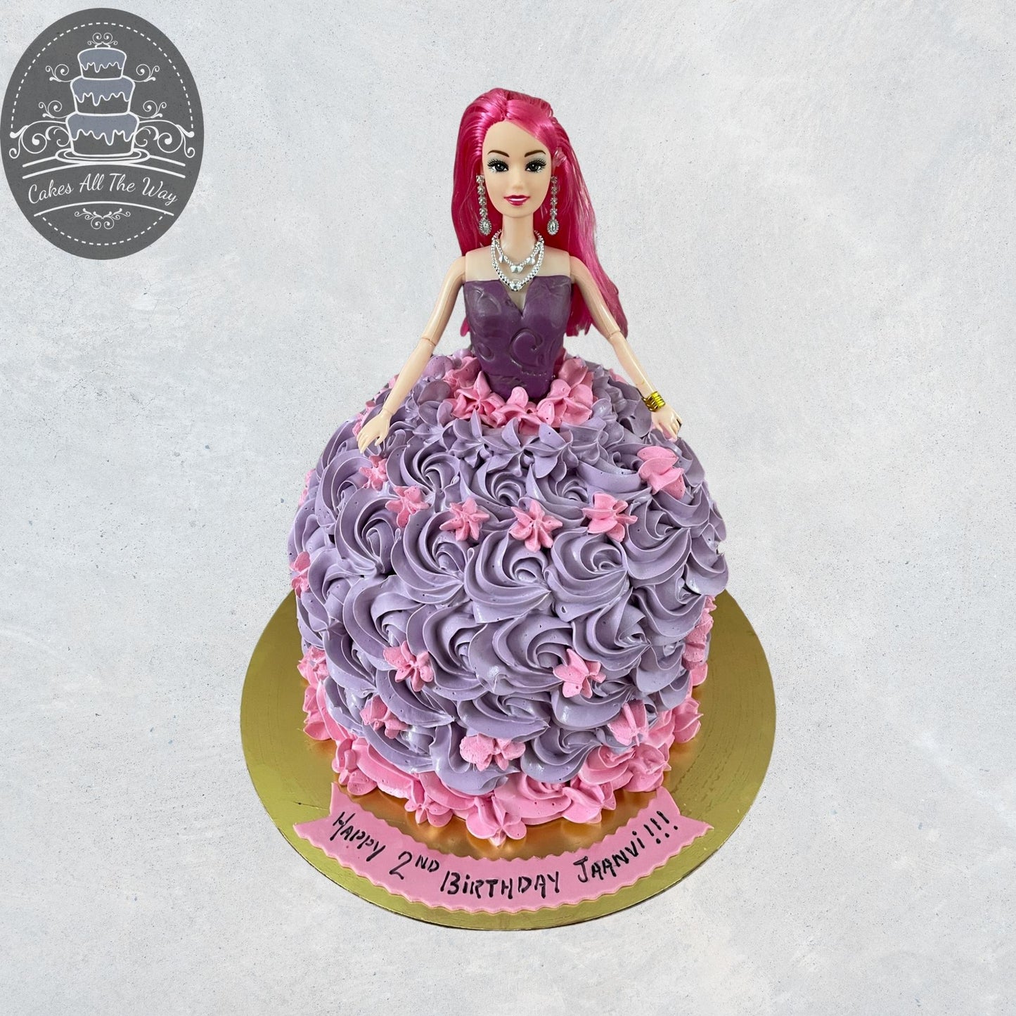 Barbie Doll Theme Cake