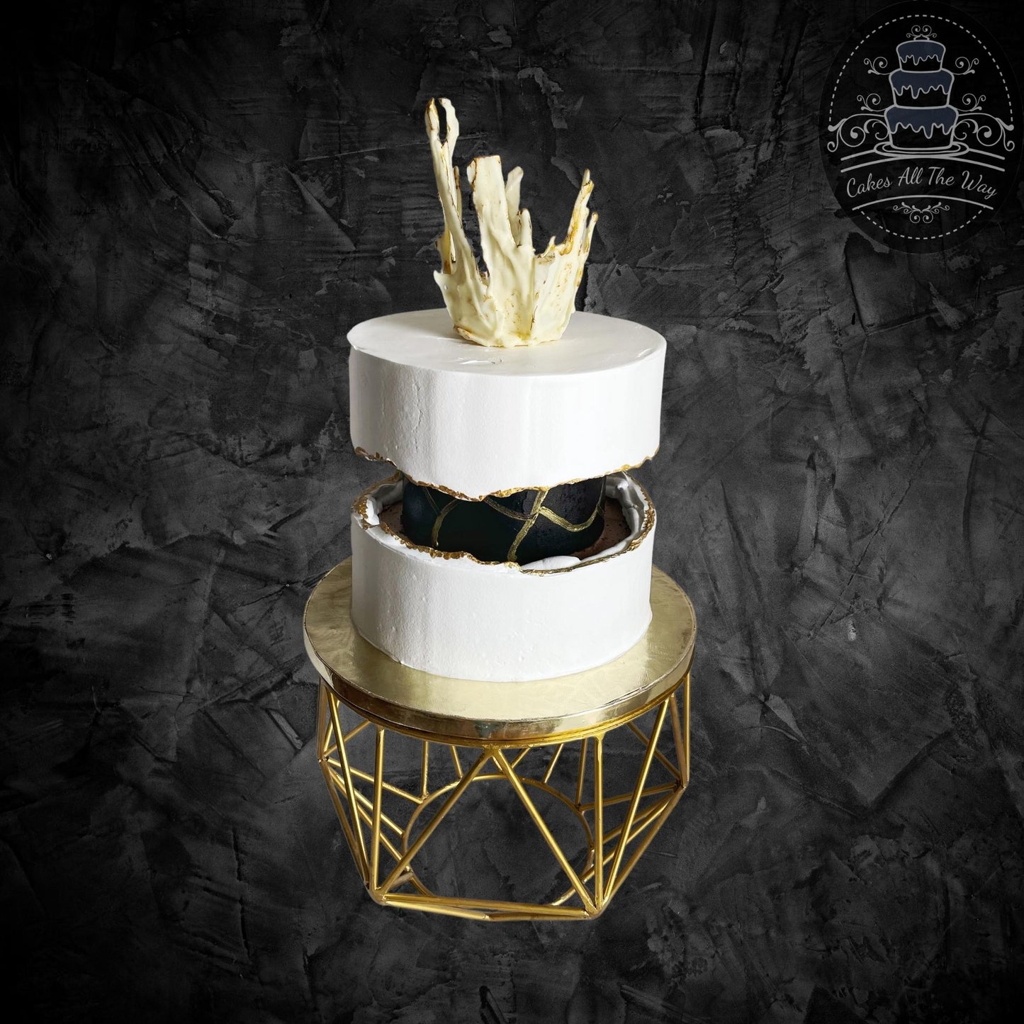 Fault Line Anniversary Cake