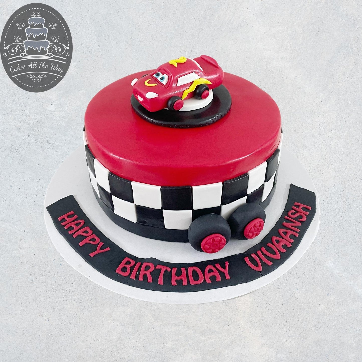 Mcqueen Theme Cake