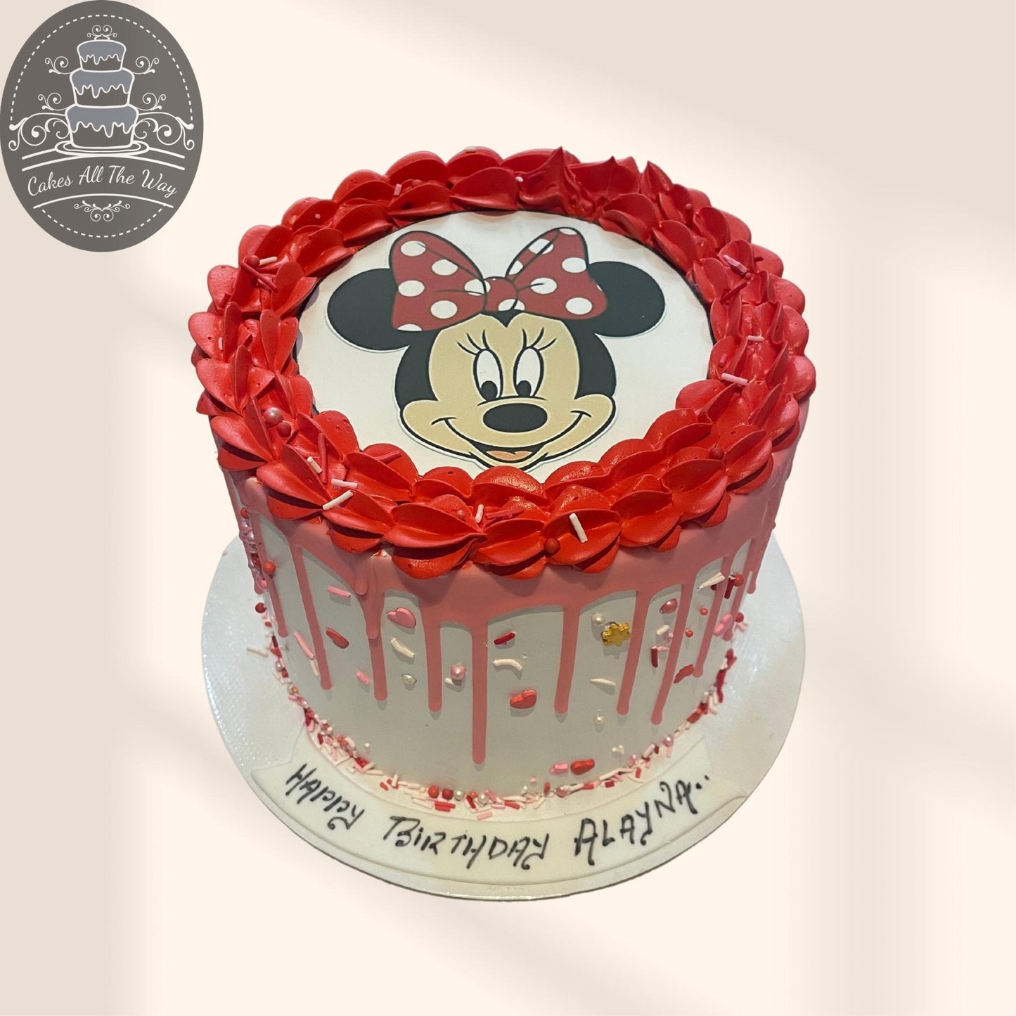 Minnie Mouse Theme Cake