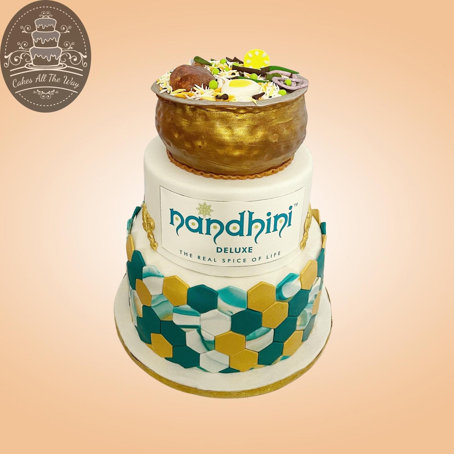 3-Tier Nandhini Biryani Theme Cake