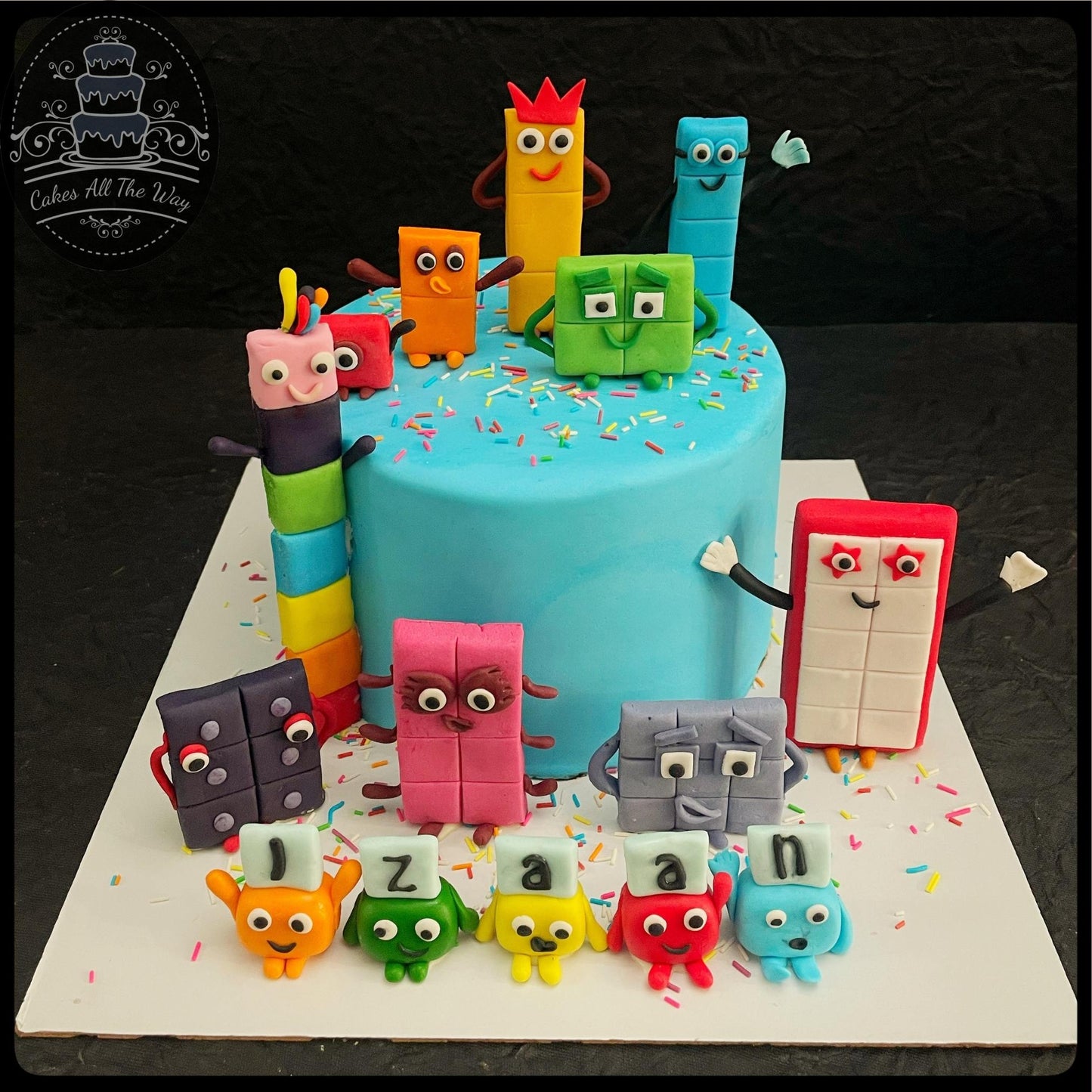 Number Block Theme Cake