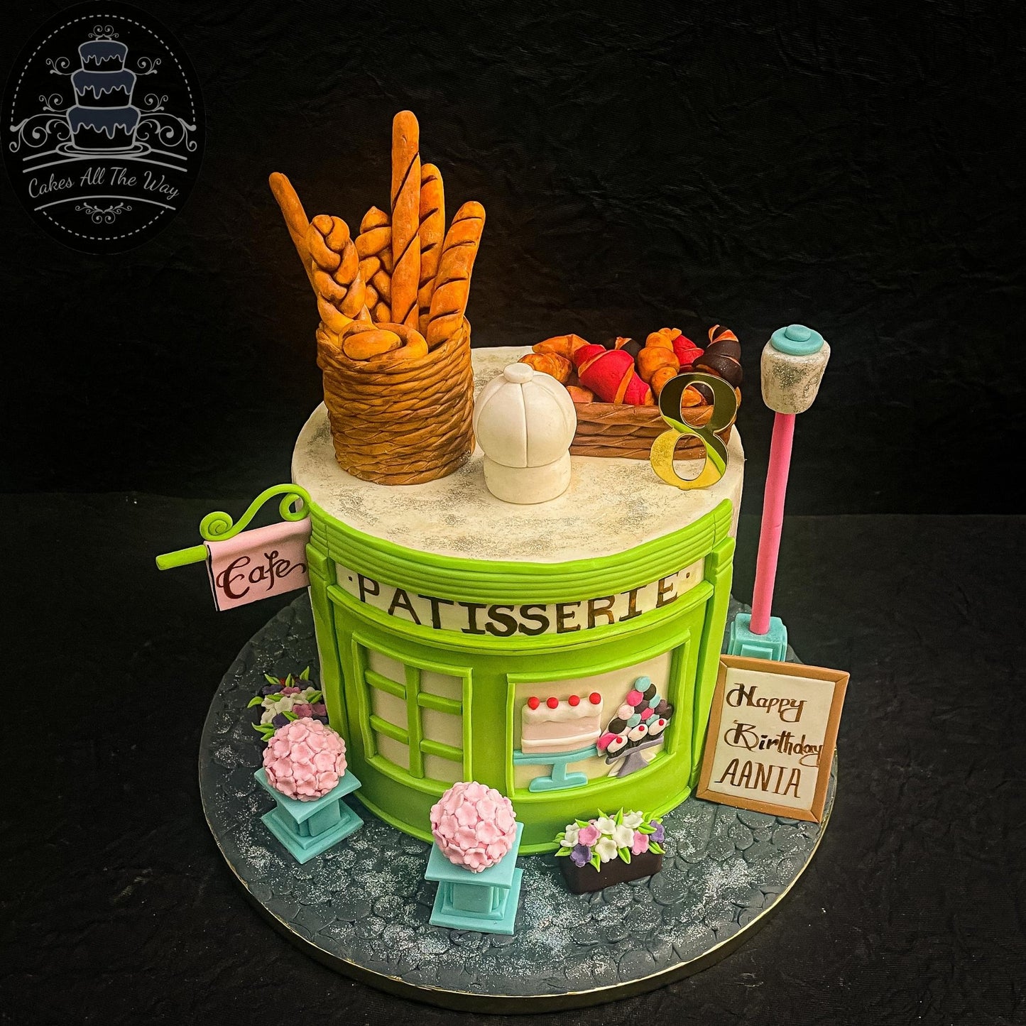 Tall Patisserie Theme Cake
