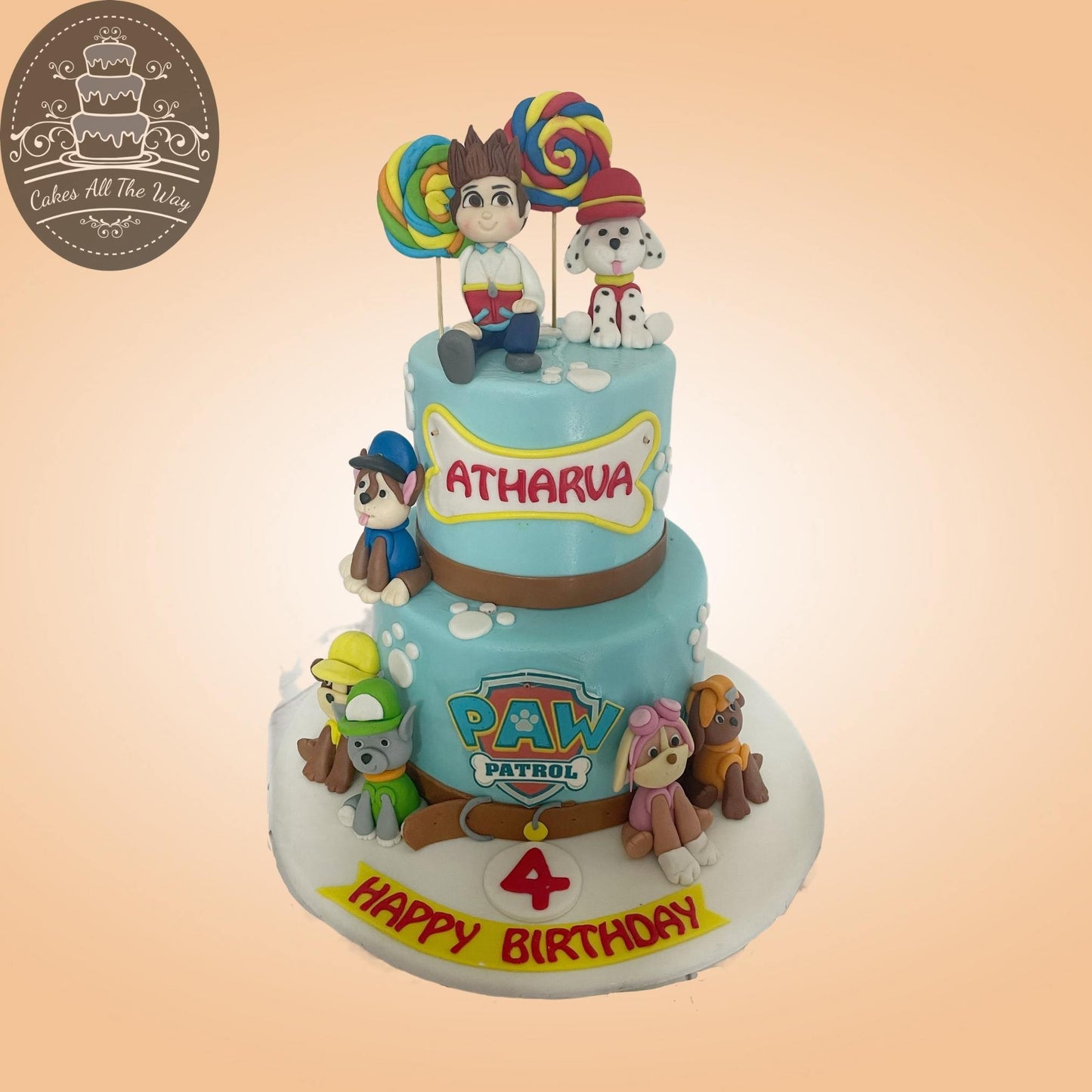 2-Tier Paw Patrol Theme Cake