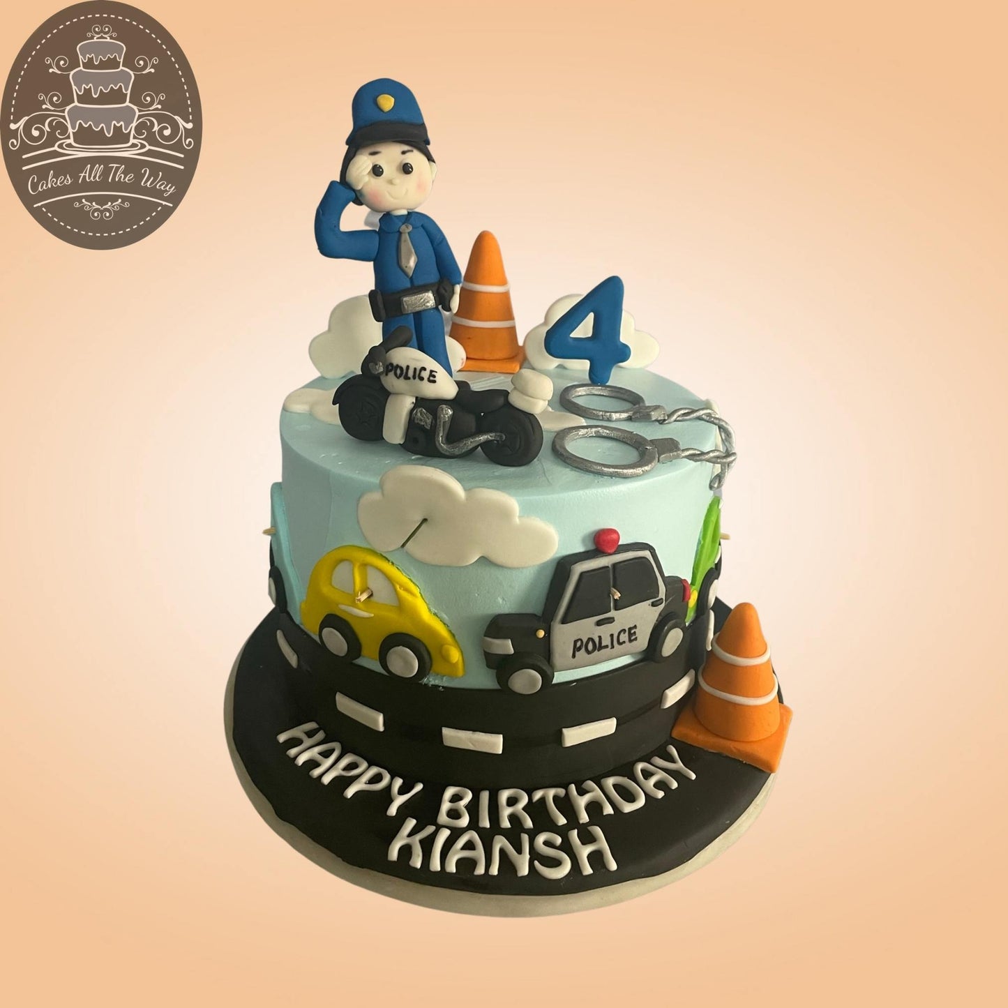 Police Officer Theme Cake