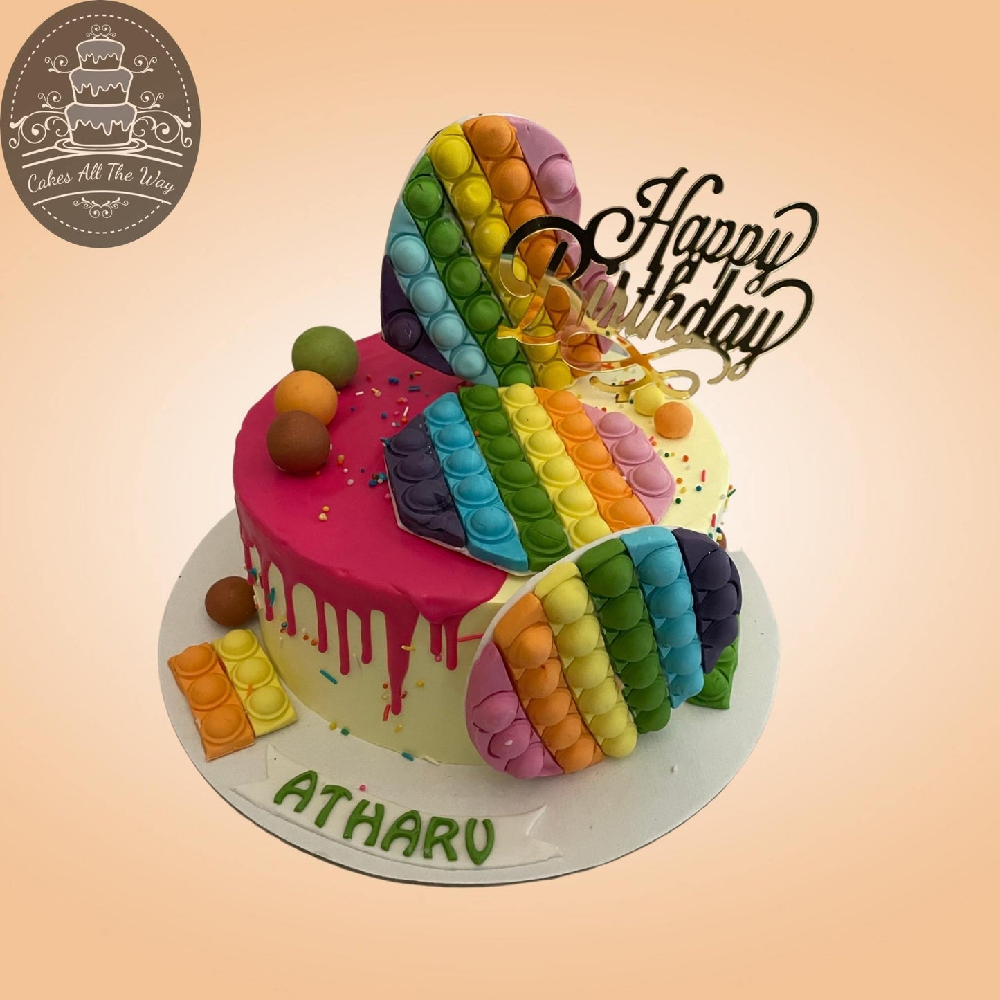 Pop It Theme Cake