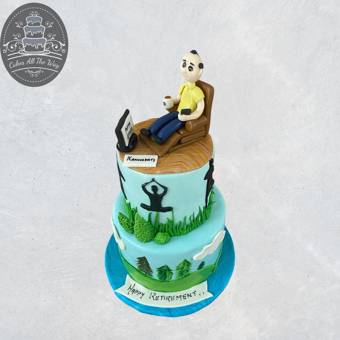 2-Tier Retirement Cake