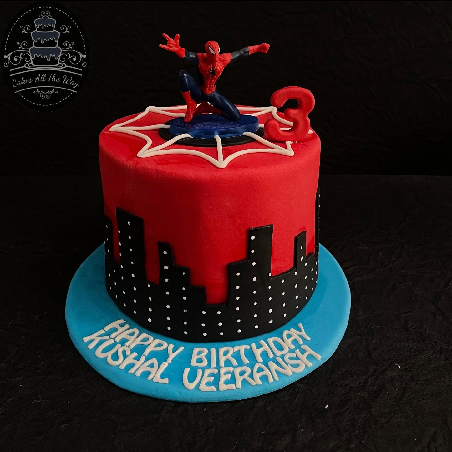 Spiderman Theme Cake