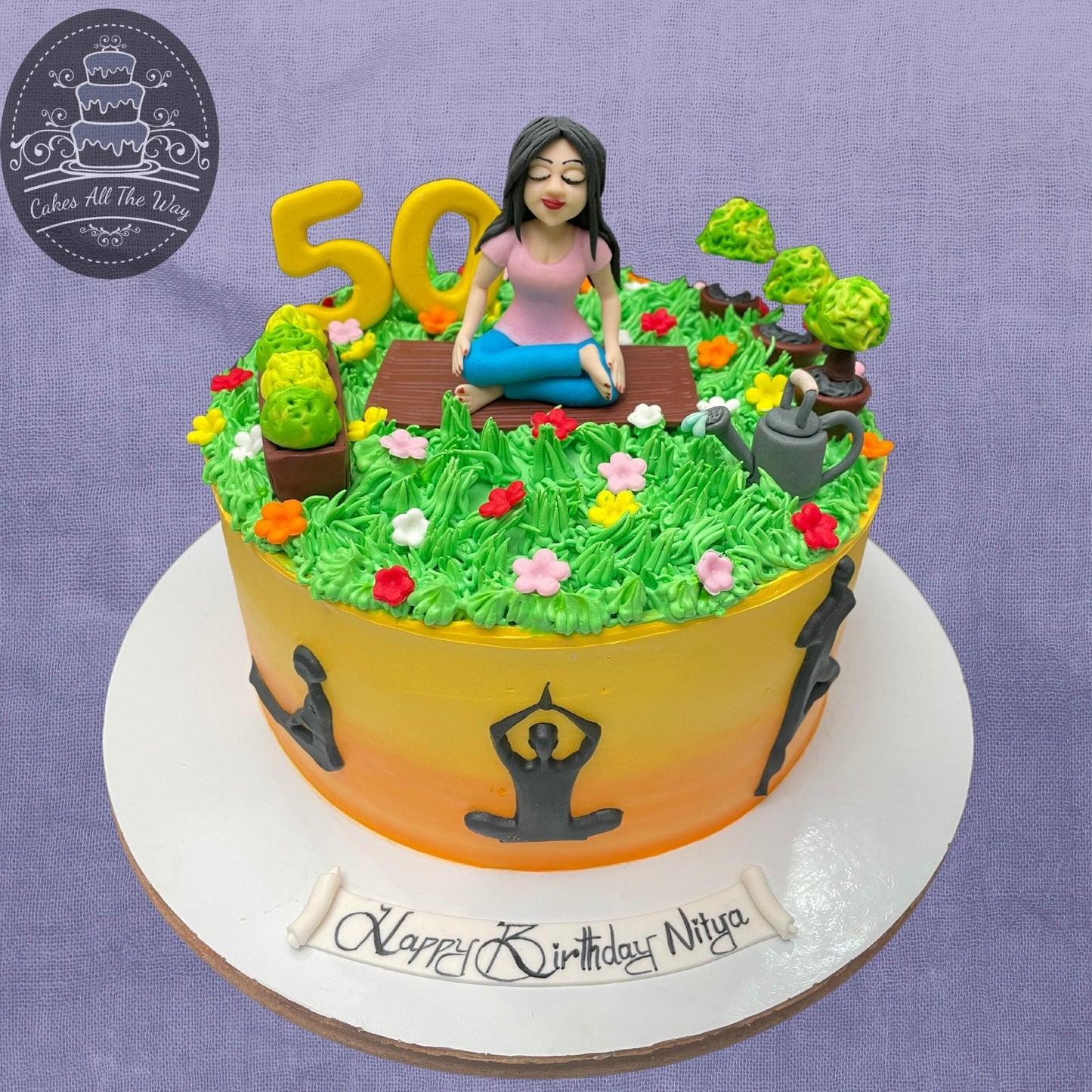 Yoga Theme Cake