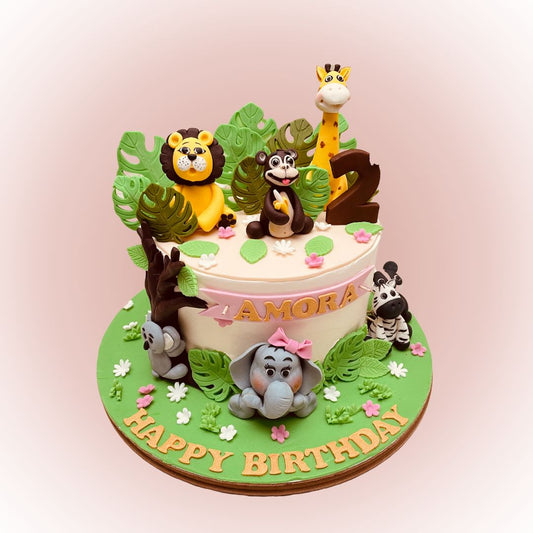 Jungle Theme Cake