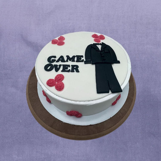 Game Over Engagement Cake