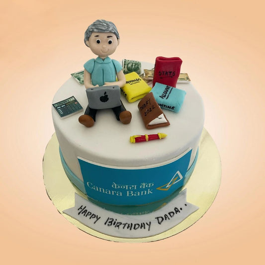 Banker Theme Cake