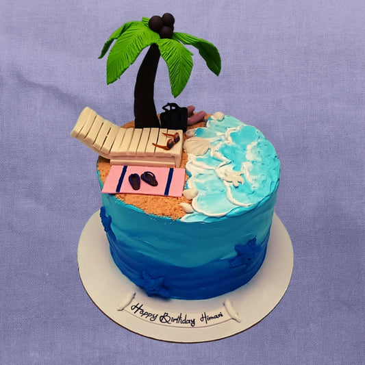 Beach Theme Cake