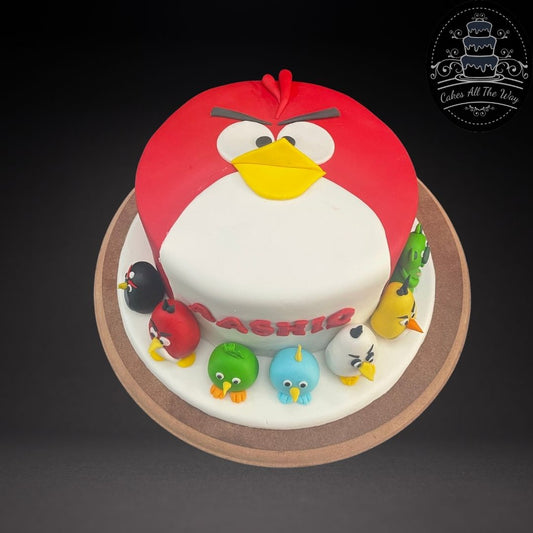 Angry Birds Theme Cake