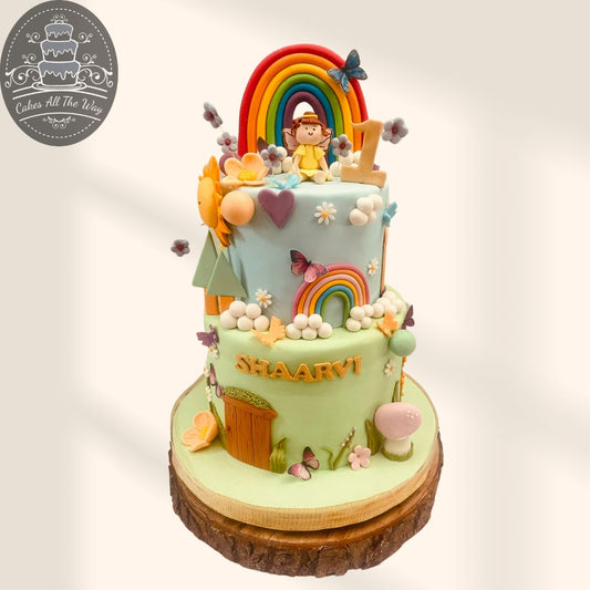 fairy theme cake
