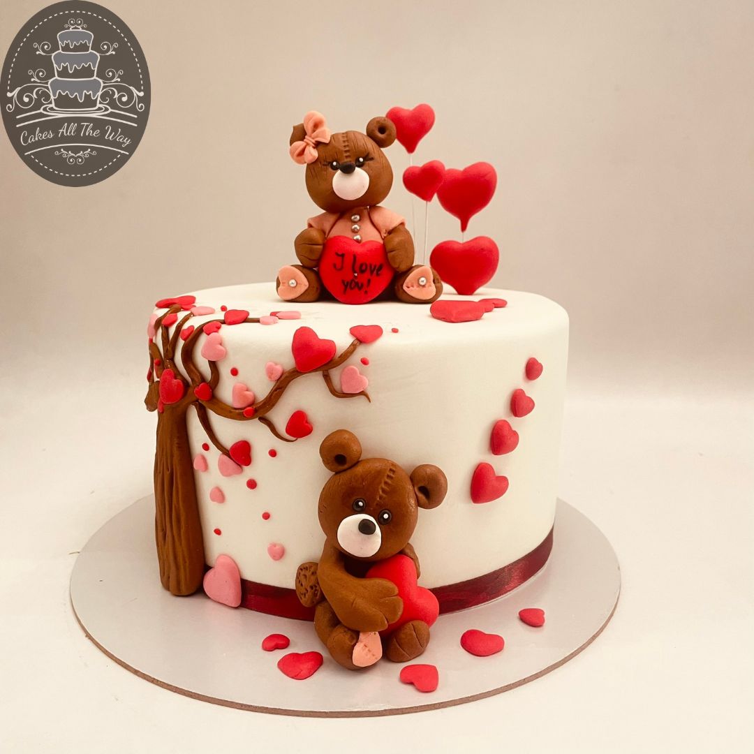 teddy theme cake