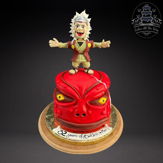 Red Dragon Ball Z Theme Cake
