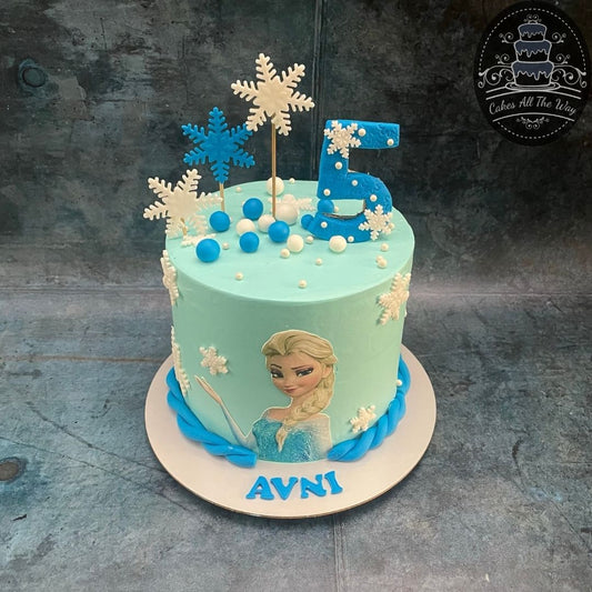 Elsa Frozen Theme Cake