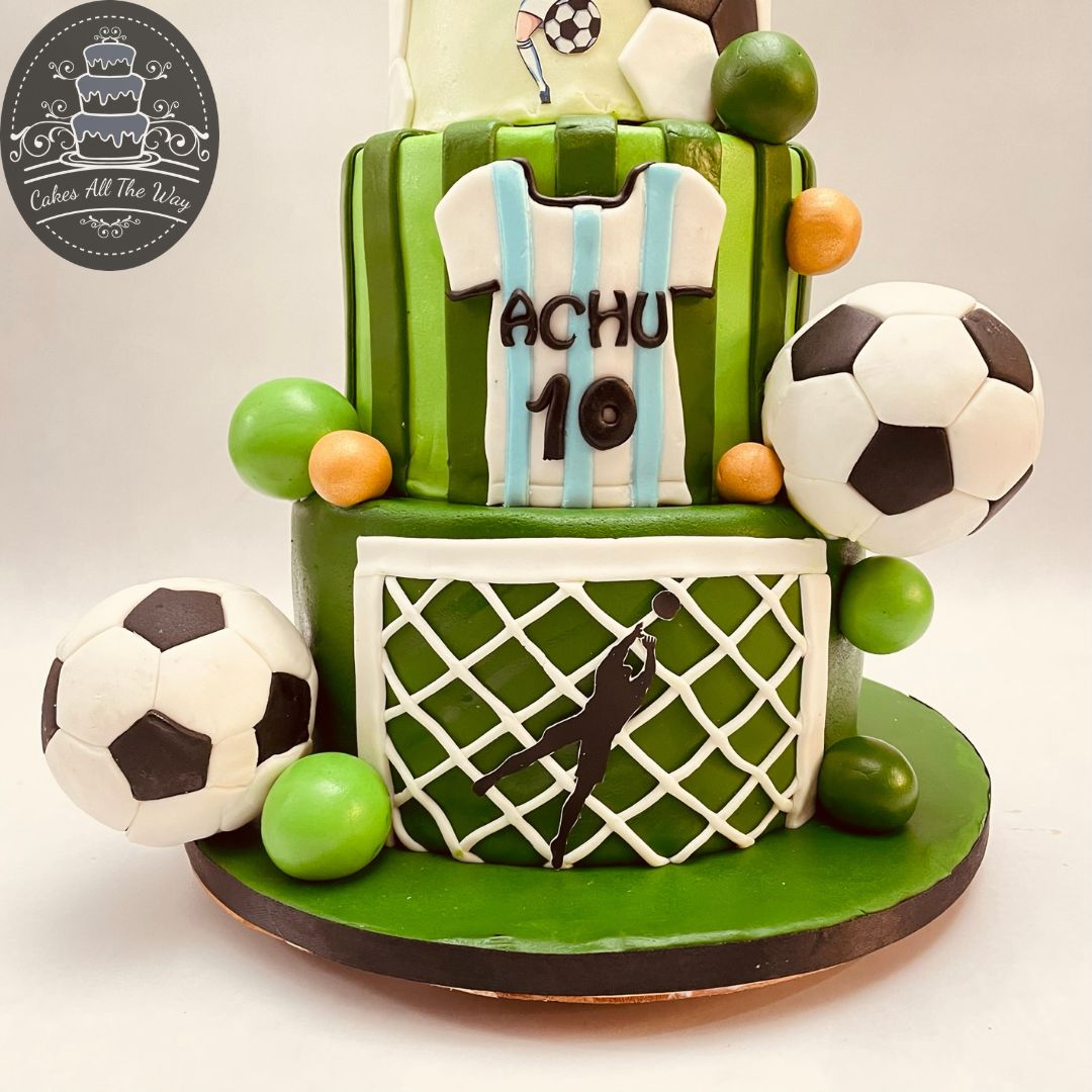 Number 8 Football Cake - Flair Cake Boutique