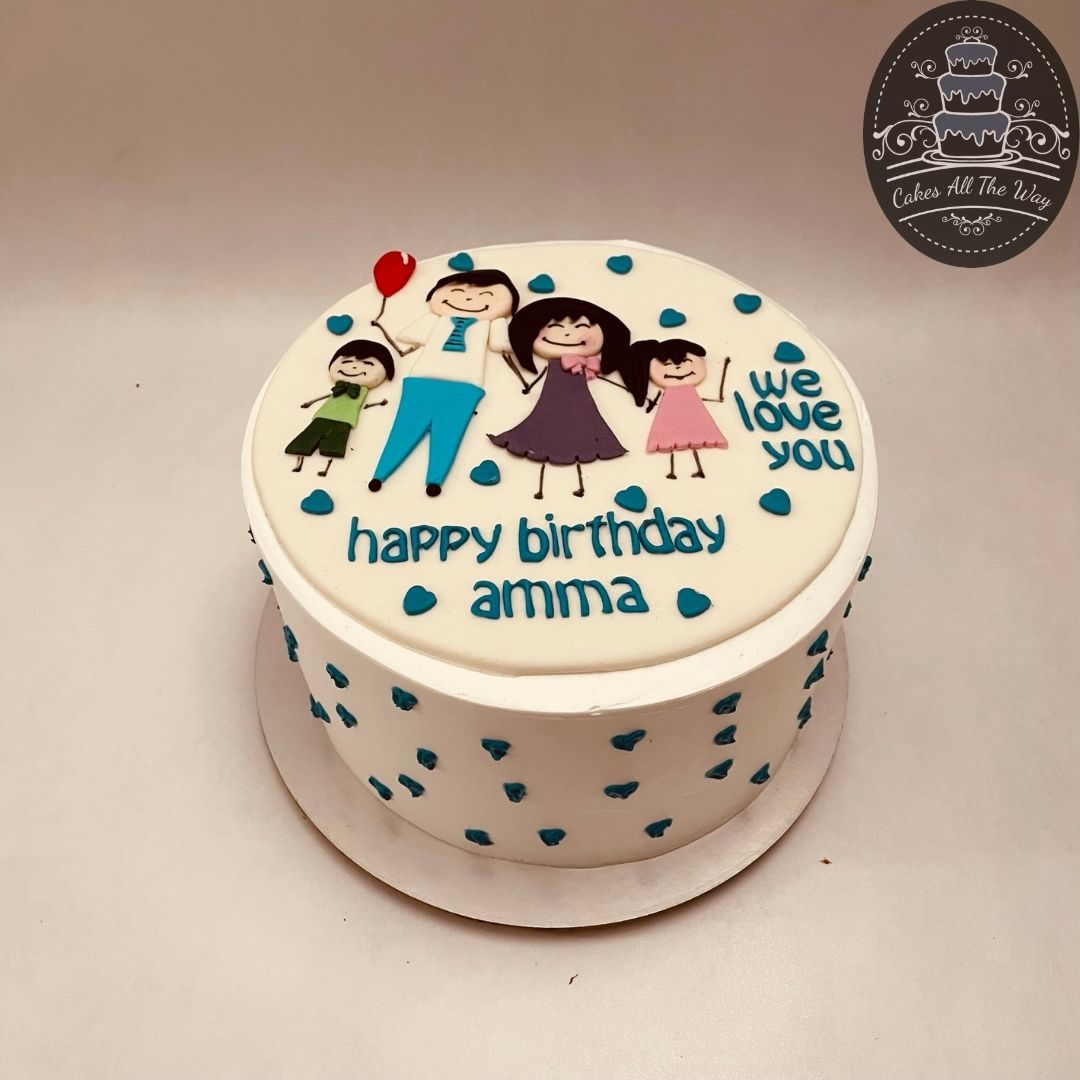 Happy Family Theme Cake