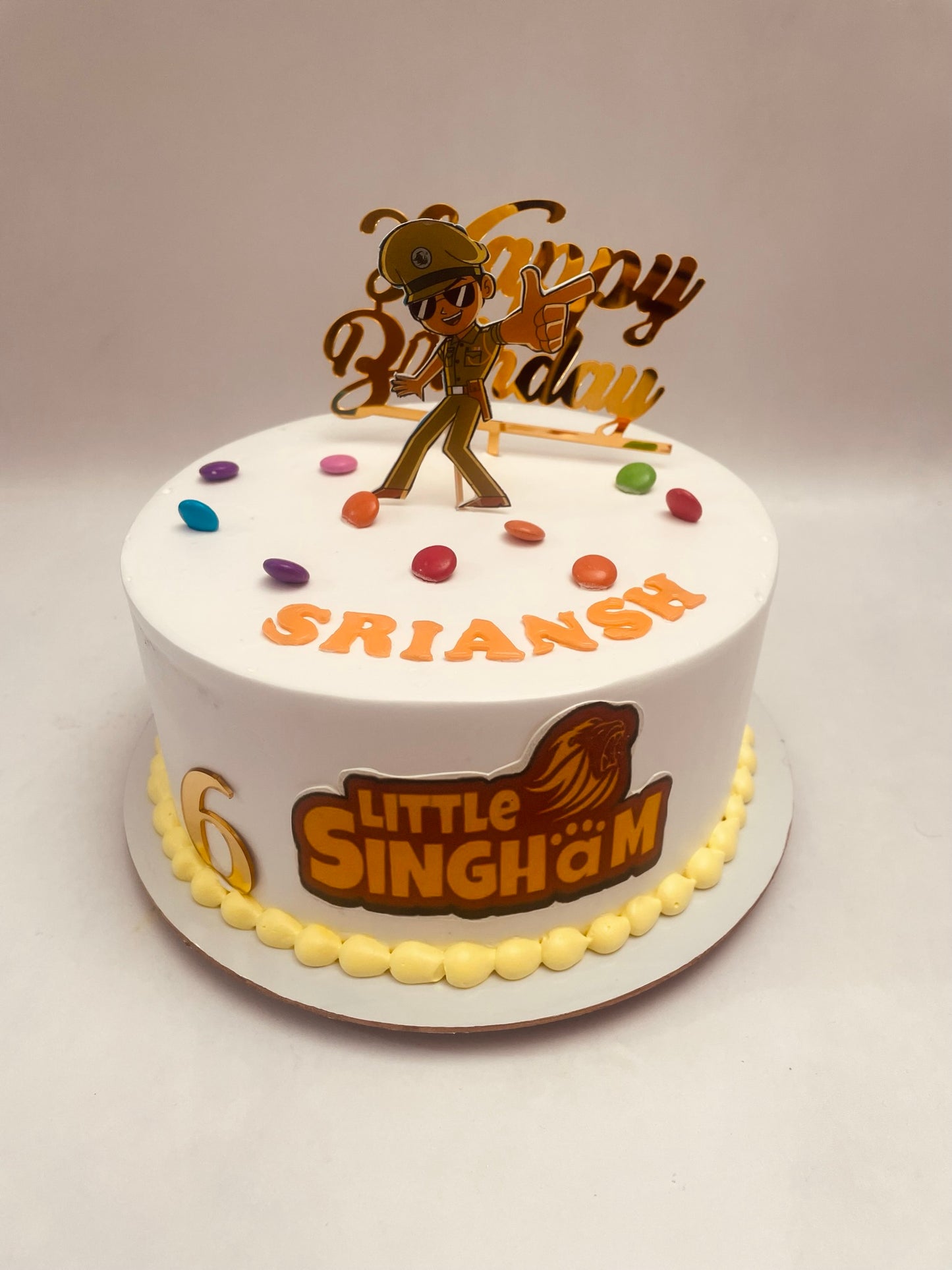 Little Singham Theme Cake