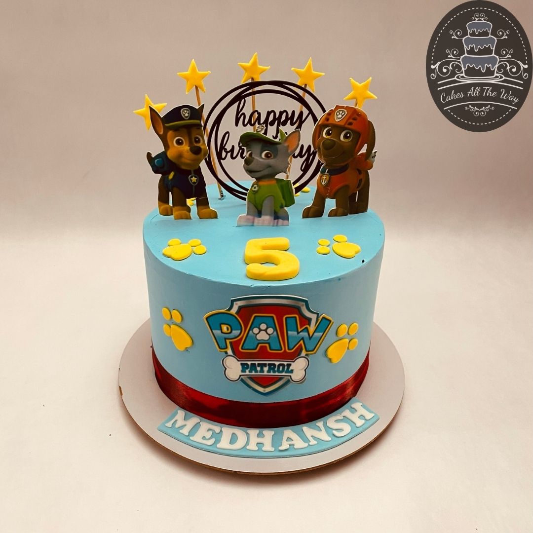 Paw Patrol Chase Edible Cake Topper Image ABPID12685 – A Birthday Place