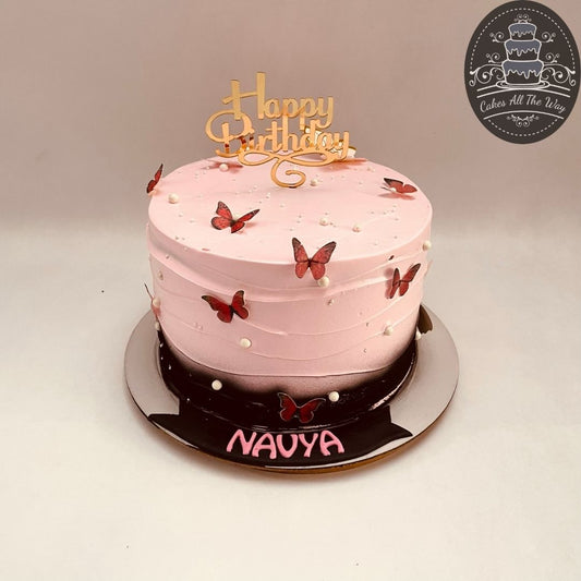 Butterflies Theme Cake