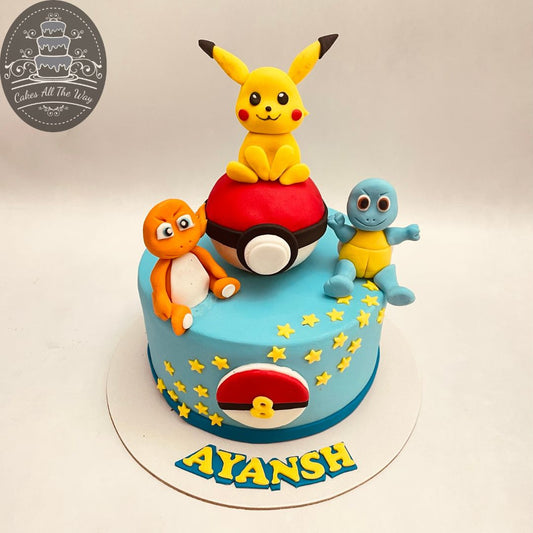 Pokemon Theme Cake