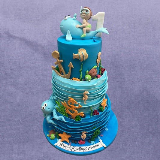 Underwater Theme Cake