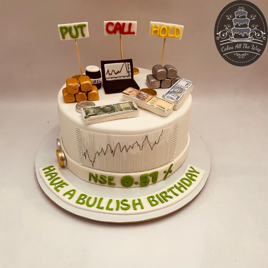 Stock Exchange NSE Theme Cake